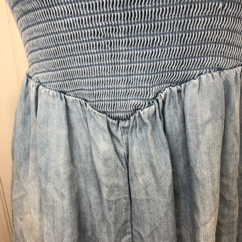 Altar’d State denim ruffle jumper romper - Picture 3 of 10